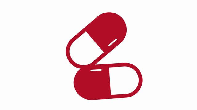 capsule icon animation simple flat