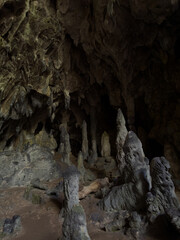 inside of a cave