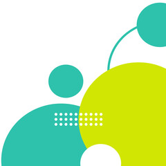 Yellow web button template for user interface design with a circle placeholder