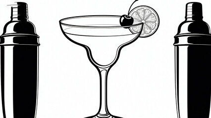 CocktailShakerMartiniGlass