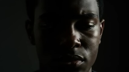 Portrait of a young man in dramatic lighting
