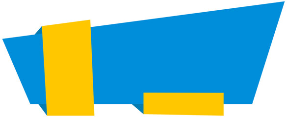Yellow web button template for user interface design with a circle placeholder