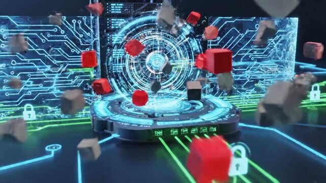 Comprehensive visual depiction of endpoint protection showcasing cybersecurity measures, network defense, malware prevention, and proactive digital security strategies for enterprises


