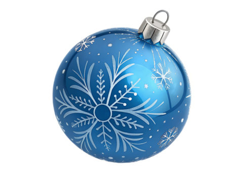 christmas balls isolated on white