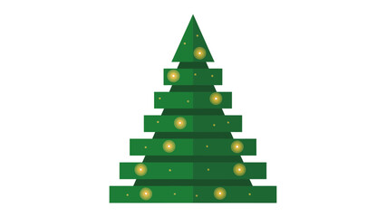 Christmas Tree Festive: A festive Christmas tree, adorned with shimmering lights, symbolizes the holiday spirit and season's joy.