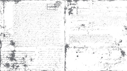 Vintage handwritten document with faded ink and distressed paper texture featuring script writing and smudges