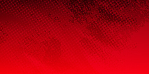 Intense Red Grunge Halftone Texture Background. Suit for banner, web, brochure, pamflet and presentation