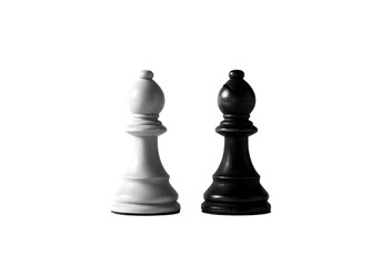 Chess Piece Showdown White Bishop vs