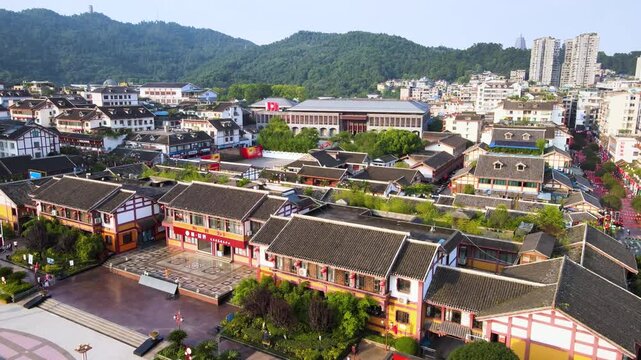 Zunyi Conference Memorial Site Aerial View Guizhou China Traditional Architecture Historical Landmark