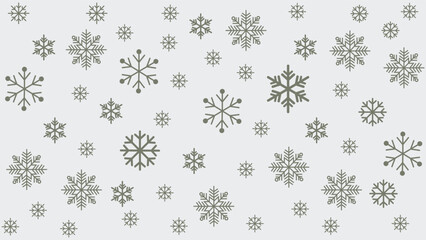 Minimalist winter background featuring falling blue snowflakes on a white backdrop. Perfect for Christmas cards, seasonal greetings, holiday banners, and festive digital or print designs.