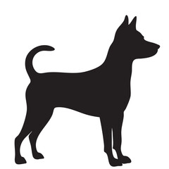 Black Dog Silhouette Bundle Vector Set