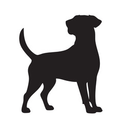 Black Dog Silhouette Bundle Vector Set