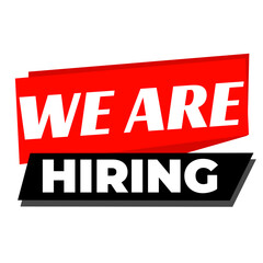 We are hiring png, team expansion tag, skilled worker hiring notice, modern clear style