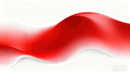 Abstract Red White Geometric Fluid Texture for Tech Background, Digital Interface, Corporate Branding and Modern Art Design, Featuring Dynamic Pattern and Tactile Visual Elements.
