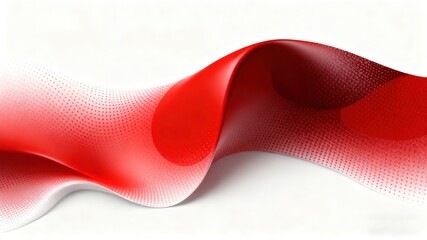 Abstract Red White Geometric Fluid Texture for Tech Background, Digital Interface, Corporate Branding and Modern Art Design, Featuring Dynamic Pattern and Tactile Visual Elements.

