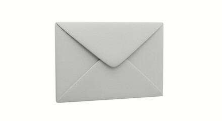 A simple gray envelope, representing communication and mail delivery