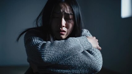 Conceptual illustration of depression and mental health struggles showing a person sitting slumped and sad, symbolizing emotional distress, anxiety, and psychological challenges