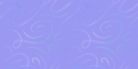 Gradient Doodles on Lilac Seamless Pattern