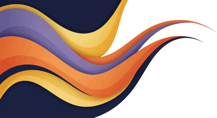 Vibrant Abstract Wavy Lines Creating a Dynamic Flowing Movement in a Modern Graphic Design Background, Ideal for Digital Art and Web Elements