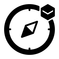 Qibla Direction for Islamic Prayer with a Compass. Symbolizing prayer direction guidance, Islamic religion, Hajj or Umrah navigation, and spiritual orientation for Muslims globally.