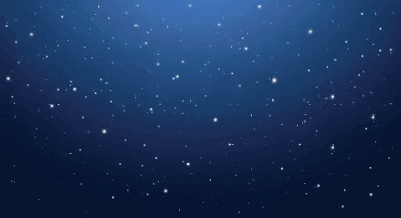 Sparkling Night Abstract Glittering Blue Background with Bokeh