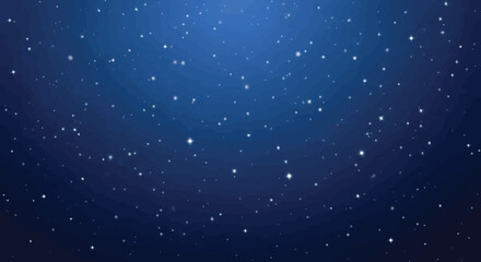 Sparkling Night Sky A Celestial Dance of Twinkling Stars Against a Dark Blue Canvas