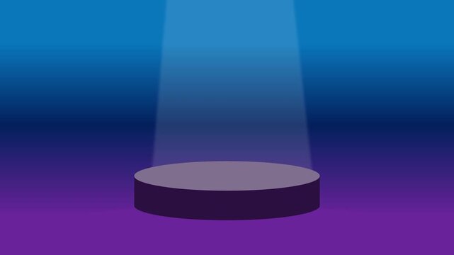 podium backdrop with stage spotlight