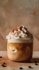 Delight in the rich layers of this creamy iced coffee topped with fluffy whipped cream and a sprinkle of cocoa, perfect for refreshing moments or indulgent treats anytime.