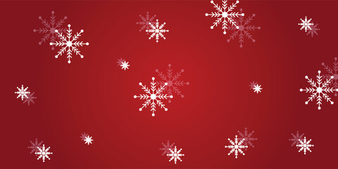 Christmas Card With Holly Berry Red Background With Gradient Mesh, Vector