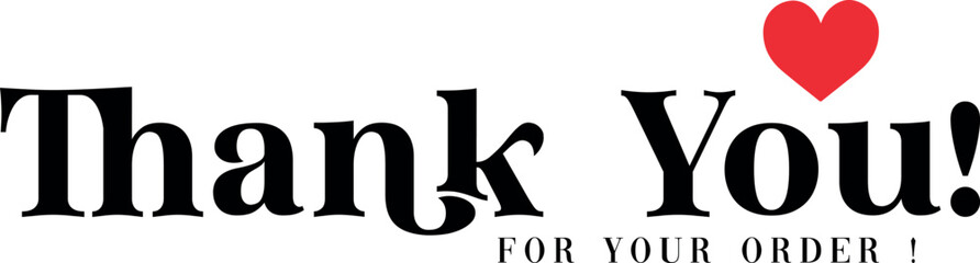Thank You for Your Order Vector Design | Creative Graphic Template. Minimal “Thank You for Your Order” Vector Art. Elegant Thank You for Your Order Illustration. Creative Thank You for Your Order