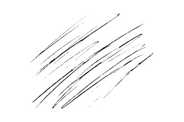 Hand drawn pencil scribble on white background, top view. line brush grunge underline shapes.  hand drawn marker stripes, scribble brush strokes. Pencil or pen drawn lines.