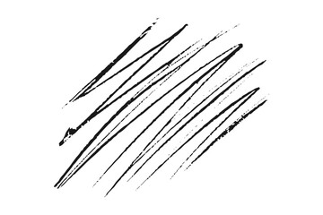 Hand drawn pencil scribble on white background, top view. line brush grunge underline shapes.  hand drawn marker stripes, scribble brush strokes. Pencil or pen drawn lines.