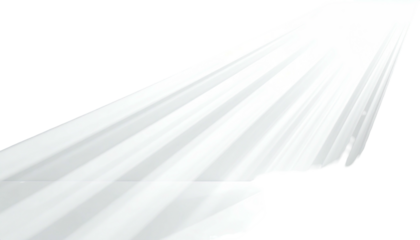 Abstract bright white light rays, illuminating from top left across black space