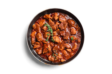 Beef Meat Stew with Red Wine, Braised Beef