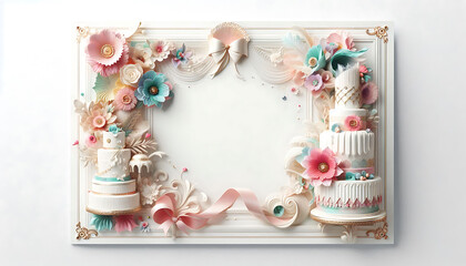 red ribbon and bow on white background