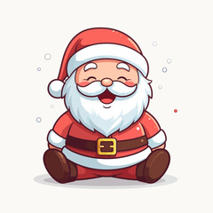 Joyful Christmas Season A Cheerful, Smiling Santa Claus Ready for Festive Holiday Celebrations