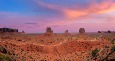 monument valley at sunset, USA