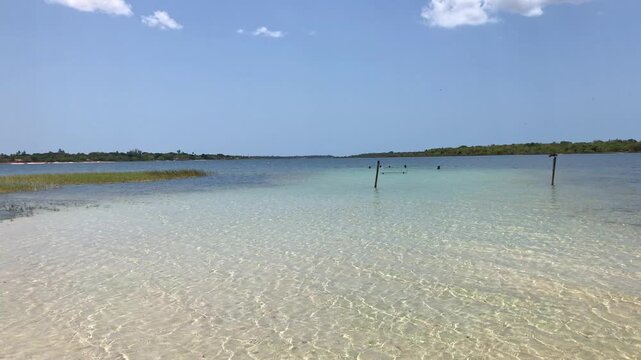 Stunning paradisiacal lagoon with transparent waters in Cear&aacute;, called Lagoa do Para&iacute;so.