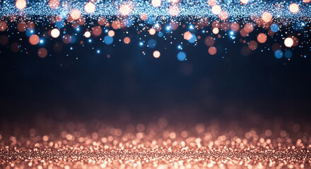 Sparkling bokeh lights create a magical, celebratory atmosphere perfect for festive events and glamorous party backdrops, evoking joy and wonder.