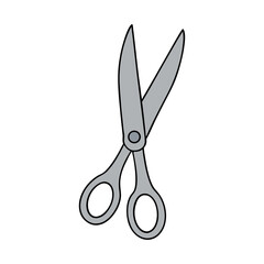 Illustration of scissors on transparent background