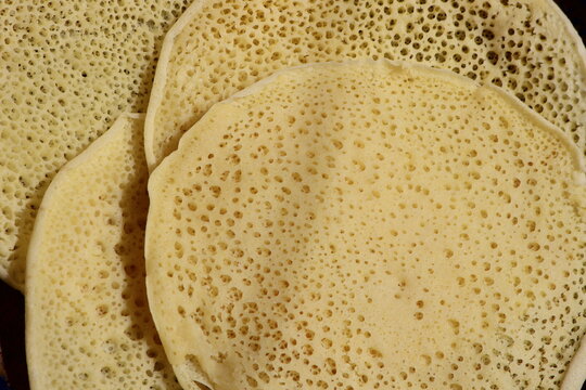 Moroccan Pancakes known as Baghrir or Beghrir