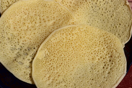 Moroccan Pancakes known as Baghrir or Beghrir