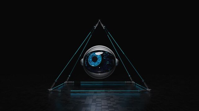 Eye Of Providence in techno style