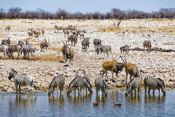Wasserloch Okaukuejo