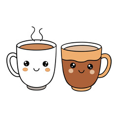 A warm cup of coffee and tea sits side by side, steam swirling gently upward in soft curls, filling the air with cozy aromas and inviting comfort in every soothing sip.
