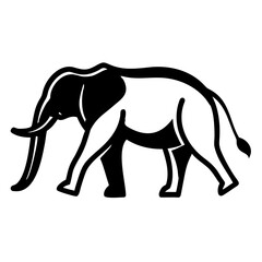 silhouette of a elephant