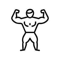 illustration of a man exercising