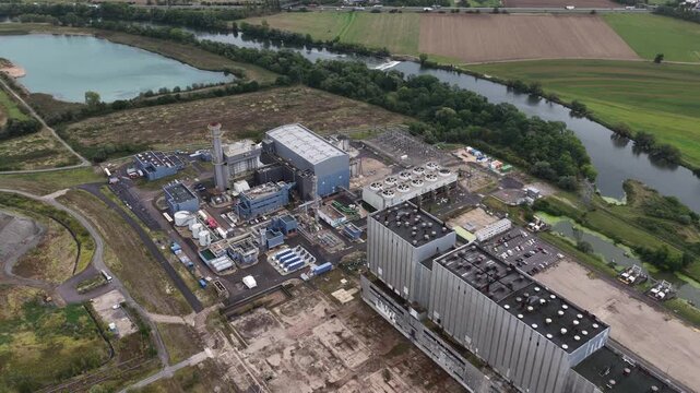 The Blenod power plant icombined cycle gas turbine CCGT unit operated by EDF in the Grand Est region of France.
