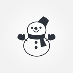 snowman icon symbol illustration vector eps10 logo template design pattern seamless bright minimal design flat design realistic style simple design modern design