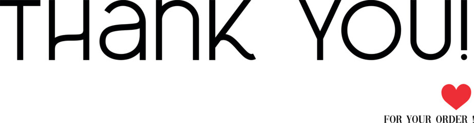 Thank You for Your Order Vector Design | Creative Graphic Template. Minimal “Thank You for Your Order” Vector Art. Elegant Thank You for Your Order Illustration. Creative Thank You for Your Order